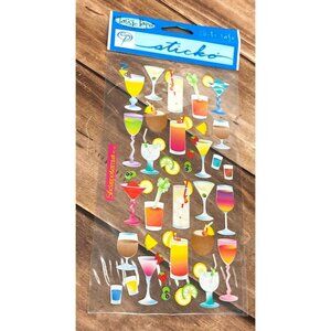 STICKOPOTAMUS SP-PC-01 COCKTAILS SET OF STICKERS MARTINI BLOODY MARY WINE